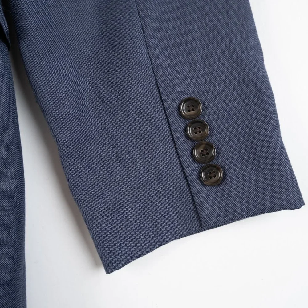 J. CREW Ludlow Slim-fit suit jacket Tollegno 1900 Italian worsted wool size 46L